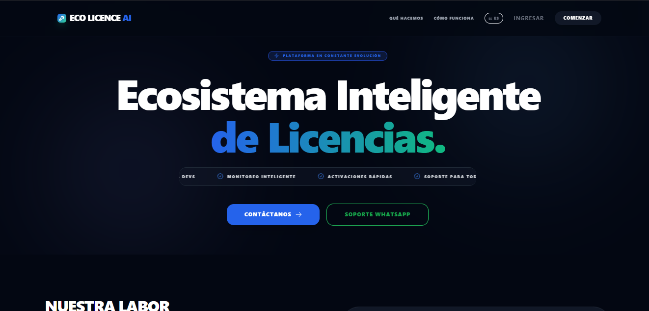 License - Plataforma de licenciamiento