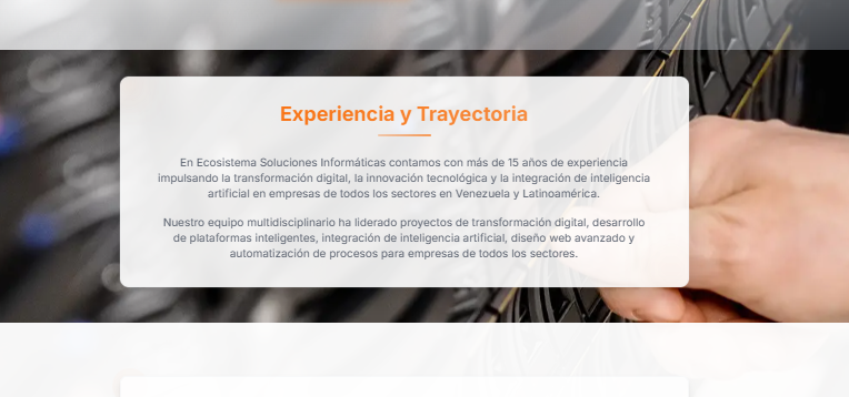 EcoSistemas - Trayectoria empresarial